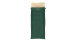 Outwell Contour Prime Green | Sleeping Bag | 220 x 85 cm | Temperature -13 to 16 C | 2-way L-shape open-end with auto lock