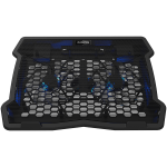 CANYON NS03, Cooling stand dual-fan with 2x2.0 USB hub, support up to 10 -15.6 laptop, ABS plastic and iron, Fans dimension:125*