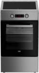 Beko FSM59300XCS indukcinė viryklė, elektrinė orkaitė, 50cm, 8 funkcijos, balta
