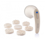 Beautifly B-Skinn Body anticeliulitinis masažuoklis, raudona &scaron;viesa, 12 režimų, 10 intensyvumų, 8 antgaliai, belaidis, 16W
