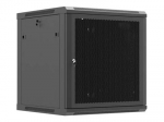 Lanberg Wall mounted installation cabinet 19"12U 600X600, Black perforated door (Flat pack) | Lanberg