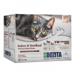 BOZITA sterilised pieces in sauce with meat multibox - wet cat food -12 x 85g