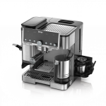 NINJA | Coffee Maker | ES701EU Luxe Caf&eacute; Pro | Pump pressure 9 bar | Built-in milk frother | Ground | 1650 W | Black/Stainless S