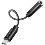 AXAGON ADA-HC USB-C į 3.5mm Hi-Res DAC garso adapteris, 10cm laidas, 384kHz 32bit, TRRS