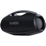Portable speaker SVEN PS-990, black, power output 180W (RMS), TWS, Bluetooth, RGB backlight, Waterproof (IPx7), USB, Lithium bat