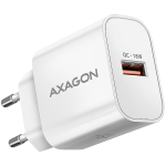 AXAGON ACU-QC18W sieninis kroviklis 18W, 1xUSB-A, QC3.0, AFC, FCP, Apple, baltas