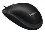 Logitech B100 laidinė optinė pelė, USB, 800 DPI, abiem rankoms, juoda