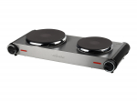 Tristar | Free standing table hob | KP-6248 | Number of burners/cooking zones 2 | Stainless Steel/Black | Electric
