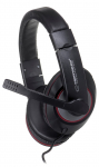 Esperanza EH118 headphones/headset Wired Head-band Calls/Music Black, Red