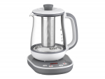 TEFAL Tastea Kettle | BJ551B10 | Tea Kettle | 1400 W | 1.5 L | Glass | 360 rotational base | Grey/White