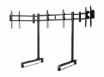 Next Level Racing Floor stand | Round Tube Freestanding Single Monitor Stand | Up to 3x43 " | Height adjustment, Tilt | Maximum