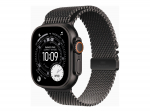 Apple Watch Ultra 3 GPS + Cellular 49mm Black Titanium Case with Black Titanium Milanese Loop - Large | Apple