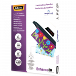 Fellowes | Laminating Pouch PREMIUM | A4 | Clear | Enhance 80 Micron thickness, 216x303 mm - A4, 100 pcs Unique directional arro
