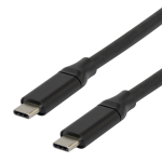 USB-C į USB-C laidas DELTACO su DP-Alt režimu, 10 Gbps, 60 W 3 A, 8K/30 Hz, 3 m, juodas / USBC-ACTIVE32 / 1902486