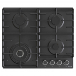 Gorenje GW642AB dujinė kaitlentė, 60cm, 4 degikliai, WOK, ketaus grotelės, juoda