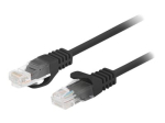 Lanberg Patchcord CAT.6 UTP 0.5M fluke passed 10-pack, Black | PCU6-20CC-0050-BK