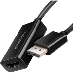 AXAGON RVD-HI20N DisplayPort į HDMI adapteris, aktyvus, 4K 60Hz, HDR, 15cm