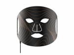 Lunni 7 colors LED and Near-Infrared Light Silicone LED Facial Mask Black
