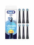 Oral-B | Replaceable toothbrush heads | iO UltimateClean | Heads | For adults | Number of brush heads included 6 | Black