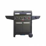 Barbecook Gas Barbecue Luca 412 with Cabinet and Sideburner, 145.4 x 60.3 x 112.3 cm | BC-GAS-3100