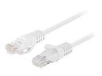 Lanberg Patchcord CAT.6 UTP 1M fluke passed 10-pack, White | PCU6-20CC-0100-W