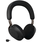 Jabra Evolve3 75 UC belaidės ausinės su mikrofonu, Advanced ANC, Link 390a USB-A, belaidis įkrovimas, juodos
