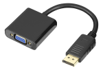 Adapteris DELTACO VGA - DisplayPort, 1080p 60Hz, 0.2m, juodas / DP-VGA7-K / R00110027