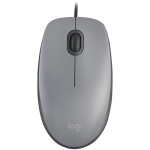 Kompiuterio laidinė pelė Logitech M110 Silent, pilka/grafito