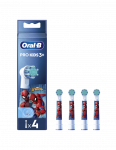 Oral-B Replacement Toothbrush Heads | EB10 4 refill Spiderman | Heads | For kids | Number of brush heads included 4