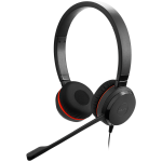 JABRA Evolve 20 SE, Stereo UC, USB C/A adapter, Leather