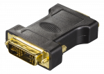 DVI-A - VGA adapteris DELTACO 1920x1200 60Hz, juodas / DVI-4-K / R00120001