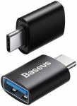 Baseus Ingenuity Mini OTG adapteris USB-C &rarr; USB-A 3.1, juodas