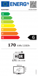 Blaupunkt LED TV | 86UGC5500S | 86 | Smart TV | Google TV | UHD | Black