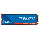 SSD POWERED BY SANDISK WD Blue SN5100 500GB M.2 2280 PCIe Gen4 x4 NVMe QLC 3D, Read/Write: 6600/5600 MBps, IOPS 660K/1100K, TBW: