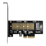 AXAGON PCEM2-N PCI-E 3.0 4x - M.2 SSD NVMe, up to 80mm SSD