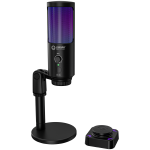Lorgar SMP40 RGB streaming mikrofonas, belaidis mute pultelis, cardioid, su stovu, juodas