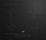 BEKO Hob | HII64200SFMT | Induction | Number of burners/cooking zones 4 | Touch | Timer | Black