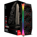 XFX Mercury AMD Radeon RX 9070XT OC Magnetic Air Edition with RGB 16GB GDDR6 HDMI 3xDP, AMD RDNA 4