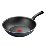 TEFAL Pan | H0561942 | Wok | Diameter 28 cm | Suitable for induction hob | Fixed handle | Black