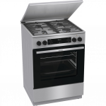 Gorenje GKS6C71XF kombinuota viryklė, dujinė kaitlentė, elektrinė orkaitė, 60cm, 71l, A klasė, inox