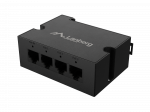Lanberg Switch PoE Extender 1xIn 3xOut Gigabit Ethernet Din Rail BT 90W metal clips | DIN-GE4-BT-90W