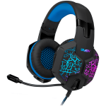 Gaming headphones with microphone SVEN AP-U980MV black-blue (USB, LED, 7.1)