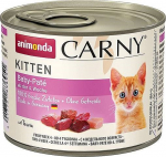 Animonda Carny Kitten visavertis &scaron;lapias pa&scaron;aras kačiukams, Baby Pat&eacute;, konservai, 200g