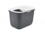 SAVIC HOP Anthracite with White Lid Cat Litter Tray 58.5x39x39.5 cm 1 pc.
