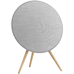 Beosound A9 5th Gen Speaker Natural Alu (Back Grey Mist/Cover Kvadrat Light Grey/Legs Oak)