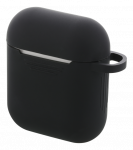 DELTACO AirPods silikoninis dėklas, juodas / MCASE-AIRPS001