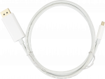 USB-C - DisplayPort kabelis DELTACO, 4K UHD, paauksuotas, 1 m, baltas / USBC-DP100A / 1903810