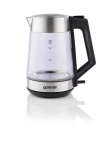 Gorenje K17OGS | Kettle | Electric | 1.7 L | 2200 W | 360 rotational base | Stainless steel/Glass | Stainless steel
