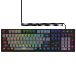 LORGAR Azar 514, Wired mechanical gaming keyboard, RGB backlight, 1680000 colour variations, 18 modes, keys number: 104, 50M cli