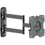 ONKRON Full Motion TV Wall Mount for 17 43 Inch LCD LED Flat Screens up to 35 kgs, Black